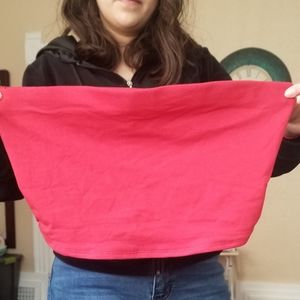 Red tube top